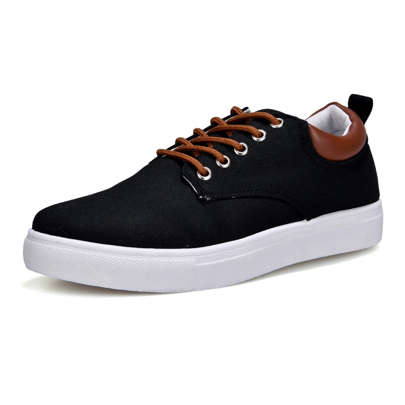 Brand Breathable Male Canvas Sneakers for Men Big Size 46 47 48 Cozy Man Walk Flat Trainers White Black Gray Blue Red Sneakers