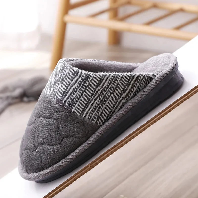 Big Plus Size 48 49 50 Fur Slippers Winter Home Men Shoes 2021 Fashion Flat Bedroom Slippers Furry Slides Man Shoes Fur Men's