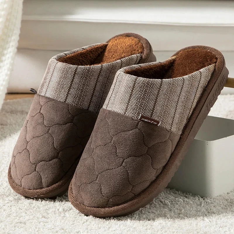 Big Plus Size 48 49 50 Fur Slippers Winter Home Men Shoes 2021 Fashion Flat Bedroom Slippers Furry Slides Man Shoes Fur Men's