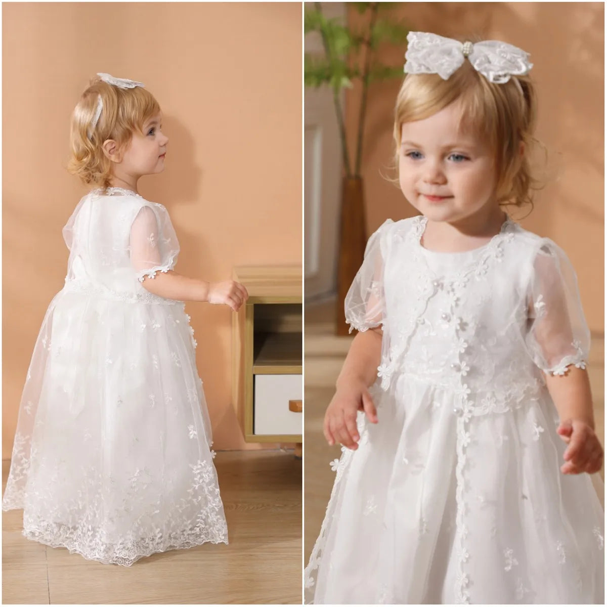 Baby Girl Newborn Dress Birthday Dress Christening Gown Baby Party Dress christmas clothes  1 year girl baby birthday dress