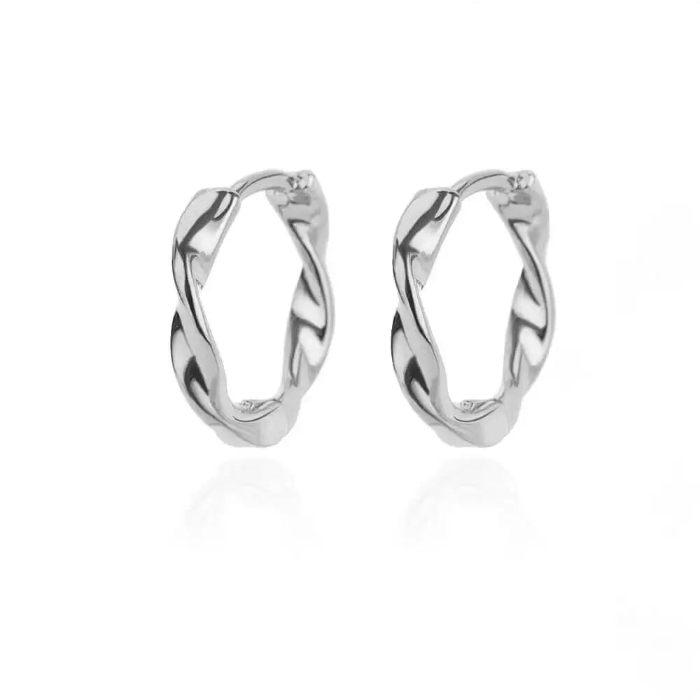 Tear Drop Statement Hoop Earrings For WomenStainless Steel Gold Color Chunky Dome Earring Fashion Korean Jewelry Accessories