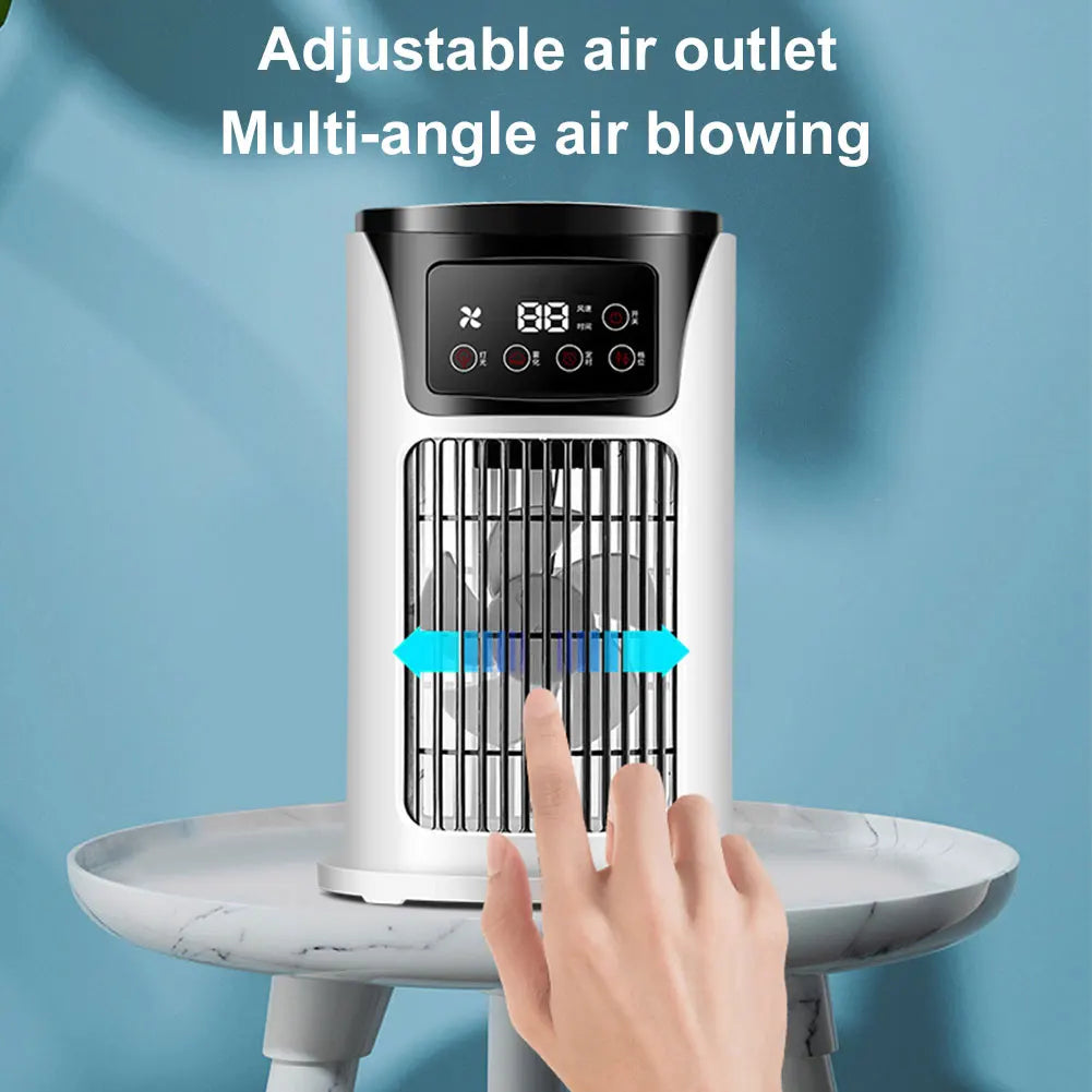 Portable Humidifier Air Conditioner Fan Household Hydrocooling Water mist Cooler Portable Air Adjustment For Office 6 Speed Fan