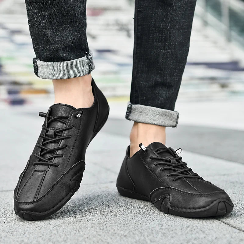 Men's shoes summer plus size casual shoes fashion low-top soft bottom breathable comfort shoes men's fashion sports leather shoe