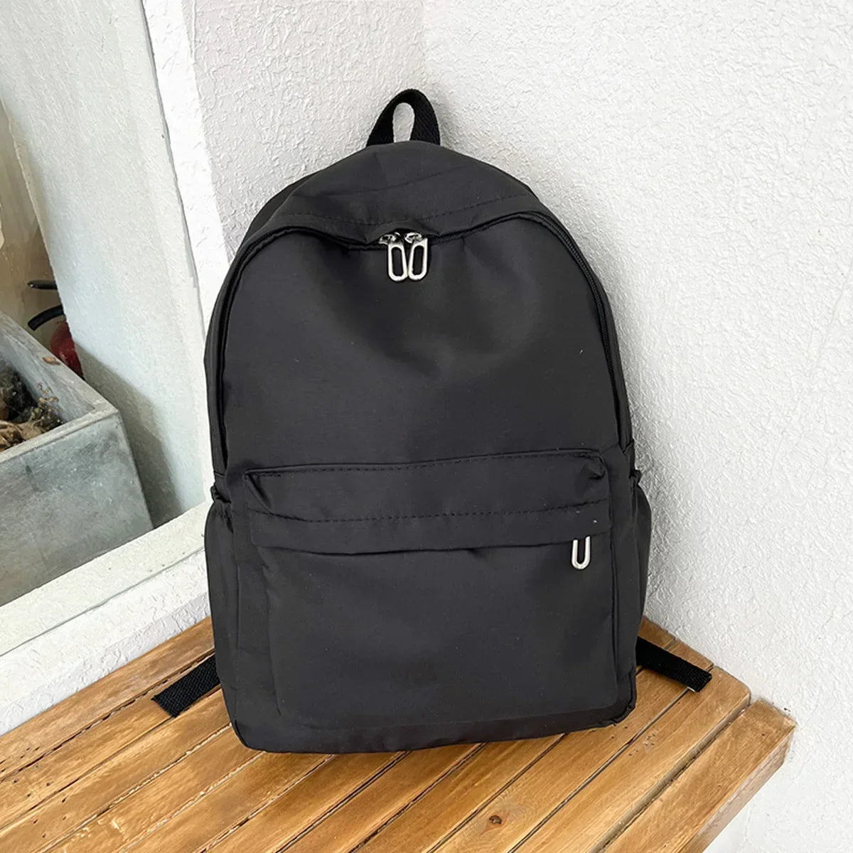 High Quality New Waterproof Nylon Women Backpack Female Travel Bag Backpacks Schoolbag for Teenage Girls Solid Color Bookbag