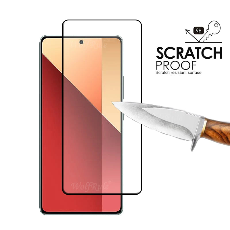 6-in-1 For Redmi Note 13 Pro 4G Glass Xiaomi Redmi Note 13 Pro 4G Glass Full 9H Screen Protector Redmi Note 13 Pro 4G Lens Glass