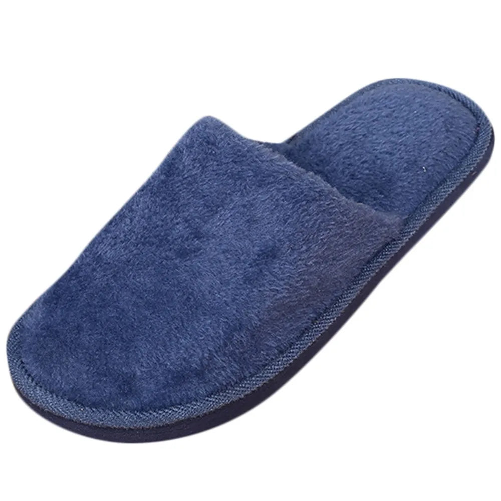 Slippers Warm Men Bedroom Plush Shoes Winter Home Floor Soft Indoors -Slip Men'S Slipper Mens Corduroy Slippers