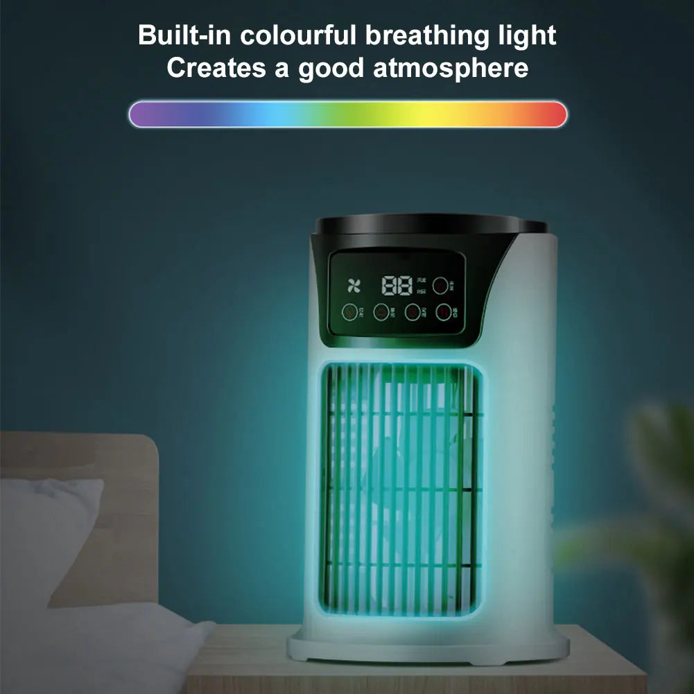 Portable Humidifier Air Conditioner Fan Household Hydrocooling Water mist Cooler Portable Air Adjustment For Office 6 Speed Fan