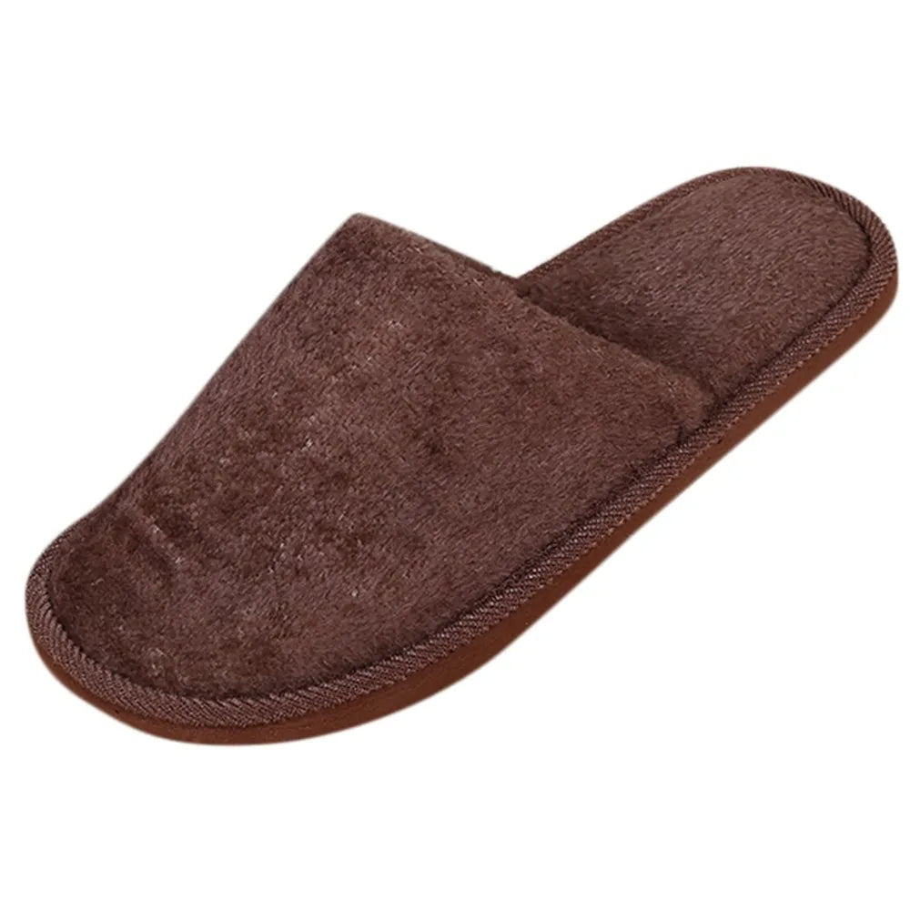 Slippers Warm Men Bedroom Plush Shoes Winter Home Floor Soft Indoors -Slip Men'S Slipper Mens Corduroy Slippers