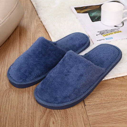 Slippers Warm Men Bedroom Plush Shoes Winter Home Floor Soft Indoors -Slip Men'S Slipper Mens Corduroy Slippers