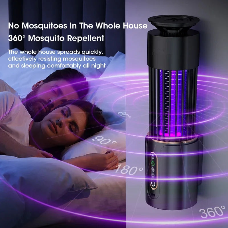 Mosquito Killer Lamp Insect Fly Trap Camping Lantern USB Timing Electric Mosquito Swatter Outdoor Insect Killer Repellent