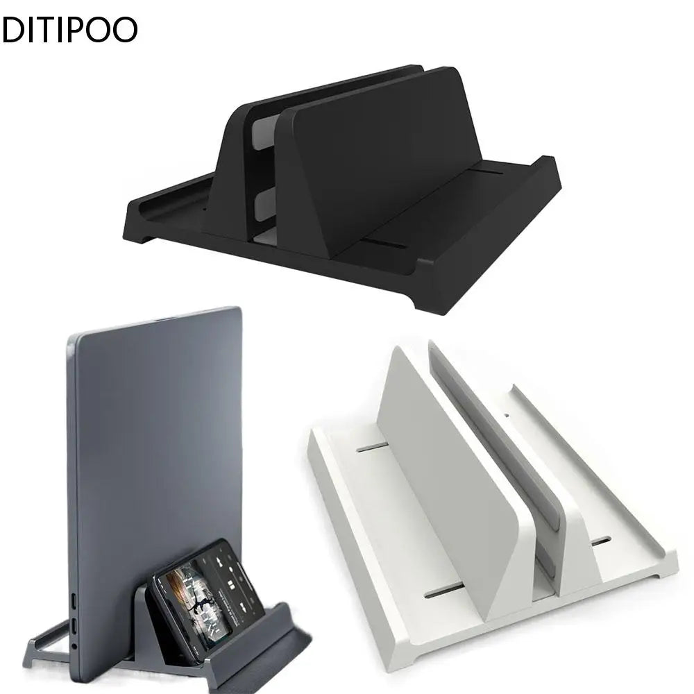 Vertical Laptop Stand For MacBook ABS Plastic Stand With Adjustable Dock Size Fits All MacBook Surface Chromebook Laptops Holder