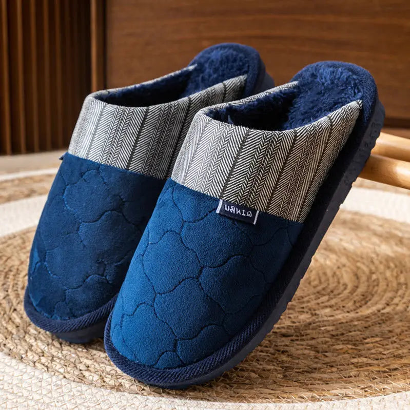 Big Plus Size 48 49 50 Fur Slippers Winter Home Men Shoes 2021 Fashion Flat Bedroom Slippers Furry Slides Man Shoes Fur Men's