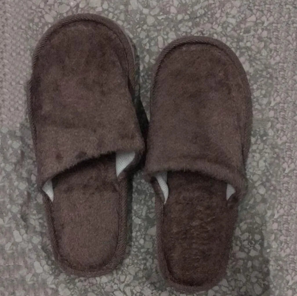 Slippers Warm Men Bedroom Plush Shoes Winter Home Floor Soft Indoors -Slip Men'S Slipper Mens Corduroy Slippers